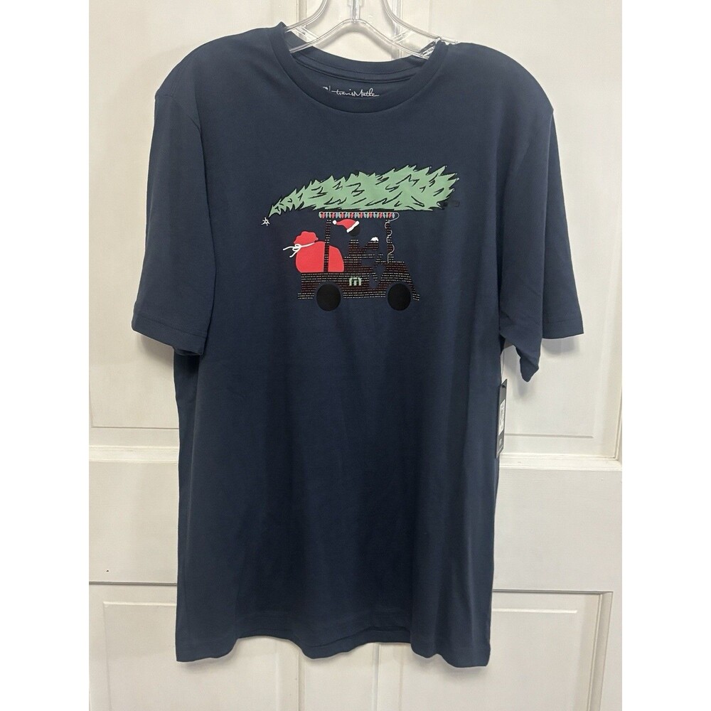 Men’s TravisMathew Jingle Jangle Blue Tshirt. Size M NWT